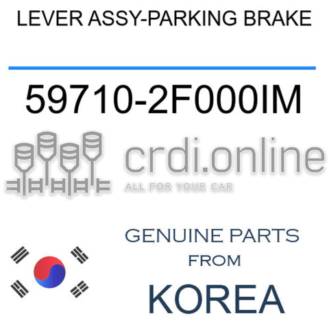 LEVER ASSY-PARKING BRAKE [ORIGINAL] 59710-2F000IM 597102F000IM 59710 2F000IM