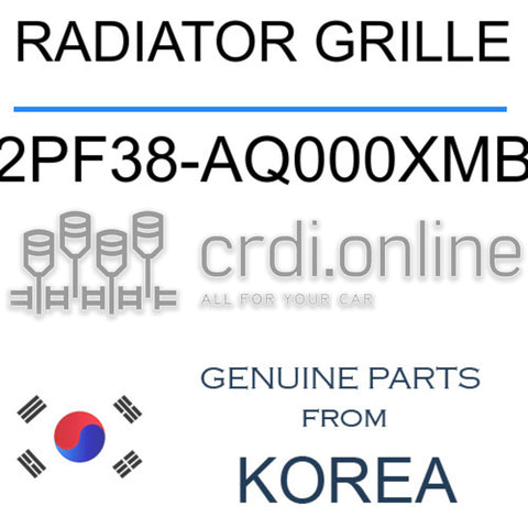 RADIATOR GRILLE [ORIGINAL] 2PF38-AQ000XMB 2PF38AQ000XMB 2PF38 AQ000XMB