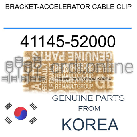 BRACKET-ACCELERATOR CABLE CLIP [ORIGINAL] 41145-52000 4114552000 41145 52000