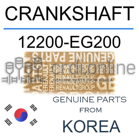 CRANKSHAFT [ORIGINAL] 12200-EG200 12200EG200 12200 EG200