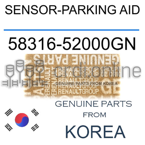 SENSOR-PARKING AID [ORIGINAL] 58316-52000GN 5831652000GN 58316 52000GN