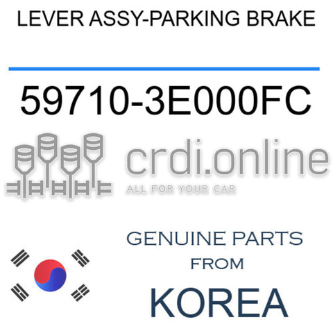 LEVER ASSY-PARKING BRAKE [ORIGINAL] 59710-3E000FC 597103E000FC 59710 3E000FC