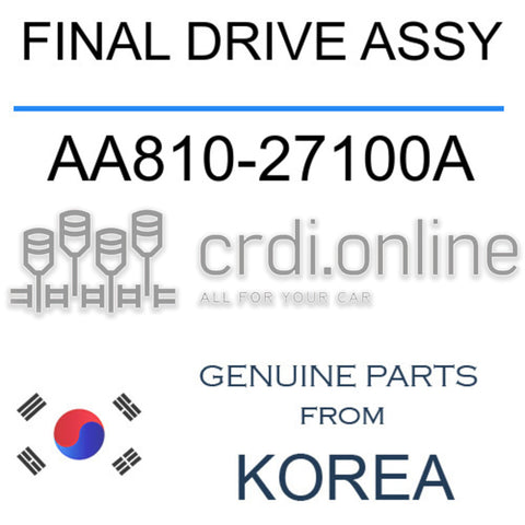 FINAL DRIVE ASSY [ORIGINAL] AA810-27100A AA81027100A AA810 27100A