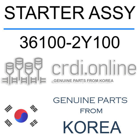STARTER ASSY [ORIGINAL] 36100-2Y100 361002Y100 36100 2Y100