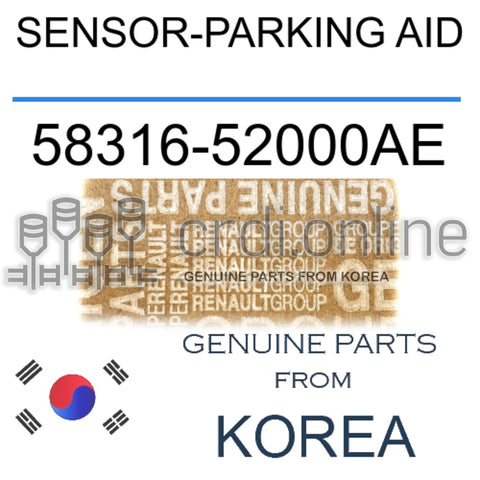 SENSOR-PARKING AID [ORIGINAL] 58316-52000AE 5831652000AE 58316 52000AE
