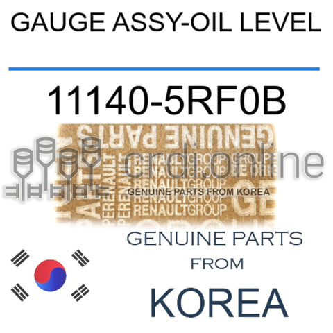 GAUGE ASSY-OIL LEVEL [ORIGINAL] 11140-5RF0B 111405RF0B 11140 5RF0B