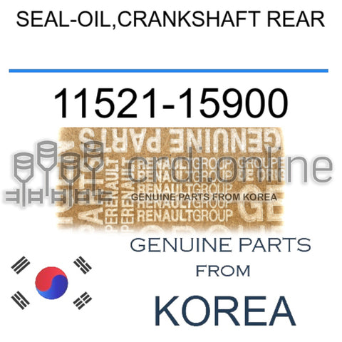 SEAL-OIL,CRANKSHAFT REAR [ORIGINAL] 11521-15900 1152115900 11521 15900