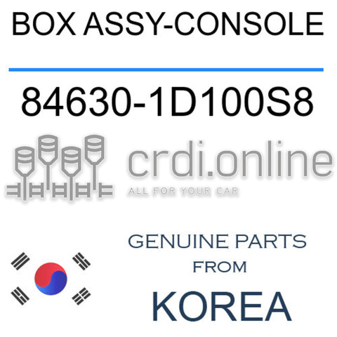 BOX ASSY-CONSOLE 84630-1D100S8 846301D100S8 84630 1D100S8