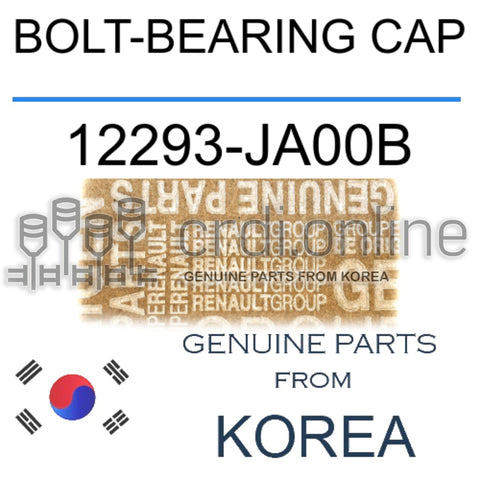 BOLT-BEARING CAP [ORIGINAL] 12293-JA00B 12293JA00B 12293 JA00B