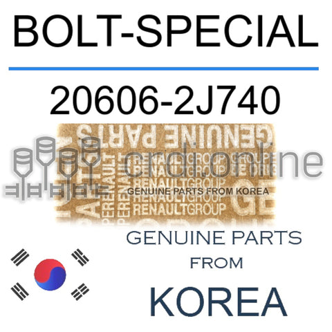 BOLT-SPECIAL [ORIGINAL] 20606-2J740 206062J740 20606 2J740