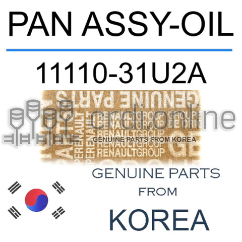 PAN ASSY-OIL [ORIGINAL] 11110-31U2A 1111031U2A 11110 31U2A