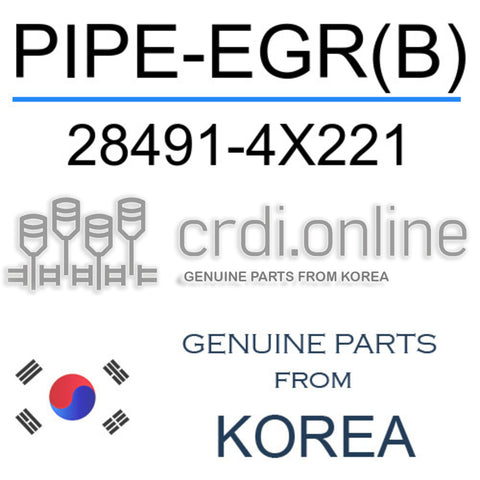 PIPE-EGR(B) [ORIGINAL] 28491-4X221 284914X221 28491 4X221