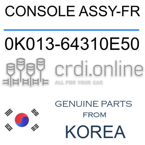 CONSOLE ASSY-FR [ORIGINAL] 0K013-64310E50 0K01364310E50 0K013 64310E50