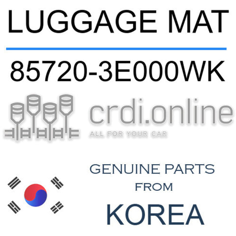 LUGGAGE MAT [ORIGINAL] 85720-3E000WK 857203E000WK 85720 3E000WK