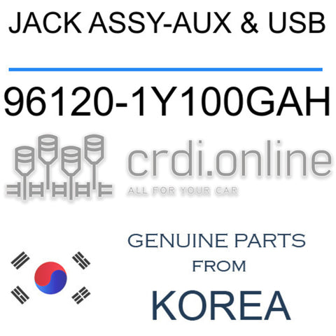 JACK ASSY-AUX & USB [ORIGINAL] 96120-1Y100GAH 961201Y100GAH 96120 1Y100GAH