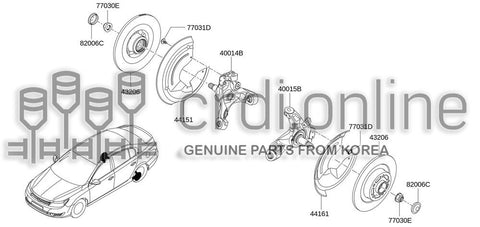 DISC-REAR BRAKE 43200-0015R 432000015R 43200 0015R