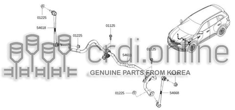 ROD-CONNECTOR STABILIZERLH 54668-1AA0E 546681AA0E 54668 1AA0E