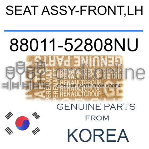 SEAT ASSY-FRONT,LH [ORIGINAL] 88011-52808NU 8801152808NU 88011 52808NU