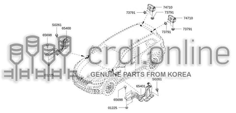HINGE ASSY-TRUNK LID 84400-0397R 844000397R 84400 0397R