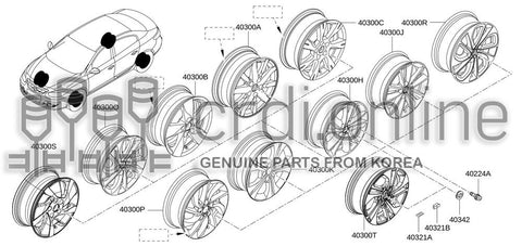 ORNAMENT ASSY-DISC WHEEL 40317-0013R 403170013R 40317 0013R