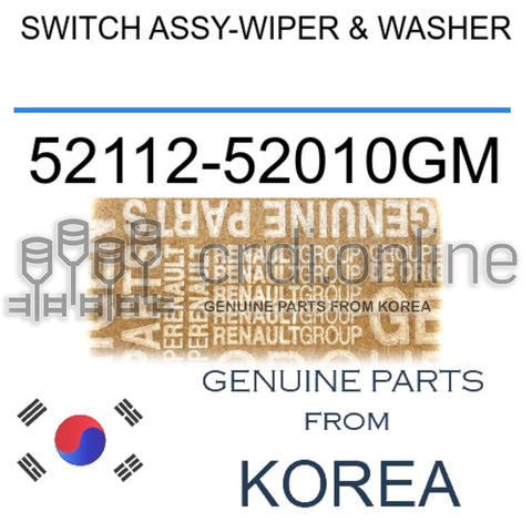 SWITCH ASSY-WIPER & WASHER [ORIGINAL] 52112-52010GM 5211252010GM 52112 52010GM