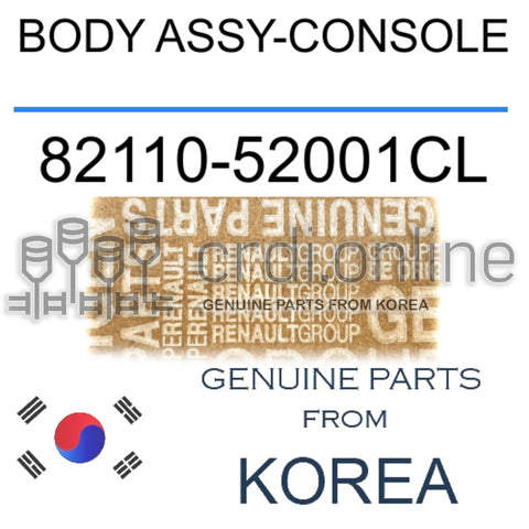 BODY ASSY-CONSOLE [ORIGINAL] 82110-52001CL 8211052001CL 82110 52001CL