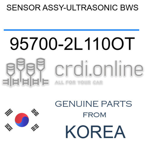 SENSOR ASSY-ULTRASONIC BWS [ORIGINAL] 95700-2L110OT 957002L110OT 95700 2L110OT