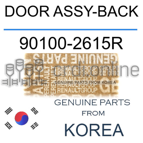 DOOR ASSY-BACK [ORIGINAL] 90100-2615R 901002615R 90100 2615R
