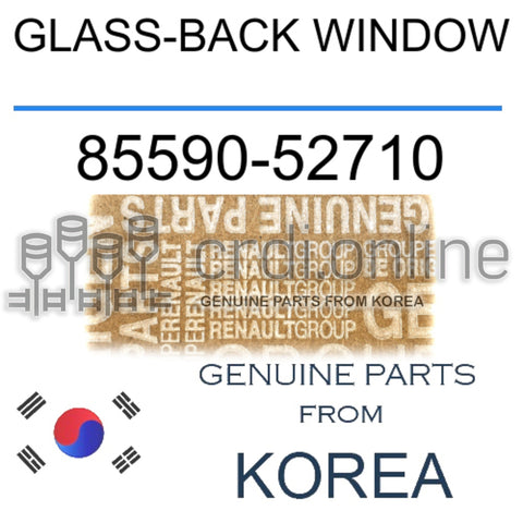 GLASS-BACK WINDOW [ORIGINAL] 85590-52710 8559052710 85590 52710