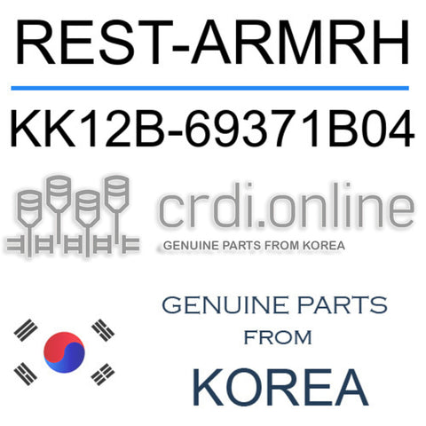 REST-ARMRH [ORIGINAL] KK12B-69371B04 KK12B69371B04 KK12B 69371B04