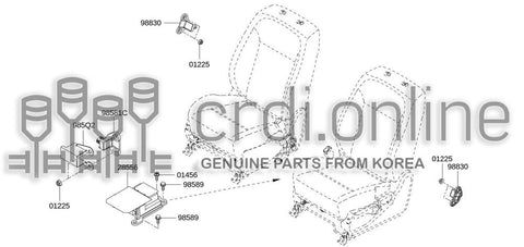 BRACKET-AIR BAG SENSORFRONT CENTER 985Q2-EN000 985Q2EN000 985Q2 EN000