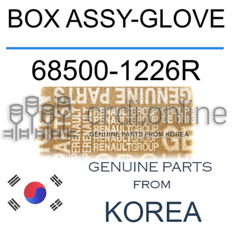 BOX ASSY-GLOVE [ORIGINAL] 68500-1226R 685001226R 68500 1226R