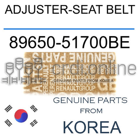 ADJUSTER-SEAT BELT [ORIGINAL] 89650-51700BE 8965051700BE 89650 51700BE