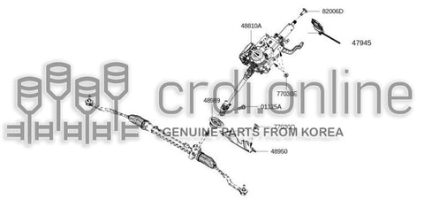 SEAL-STEERING COLUM LOWER COVER 48989-4BA1A 489894BA1A 48989 4BA1A