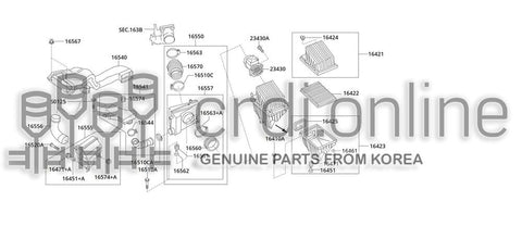 RESONATOR ASSY 16541-21900 1654121900 16541 21900