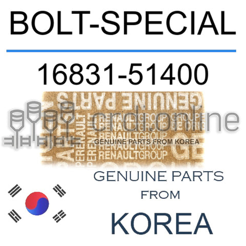 BOLT-SPECIAL [ORIGINAL] 16831-51400 1683151400 16831 51400