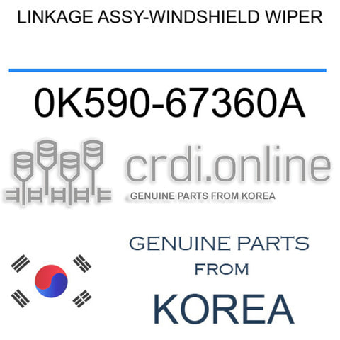 LINKAGE ASSY-WINDSHIELD WIPER [ORIGINAL] 0K590-67360A 0K59067360A 0K590 67360A