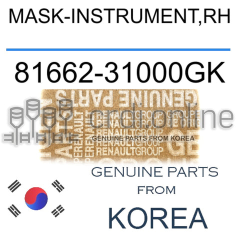 MASK-INSTRUMENT,RH [ORIGINAL] 81662-31000GK 8166231000GK 81662 31000GK
