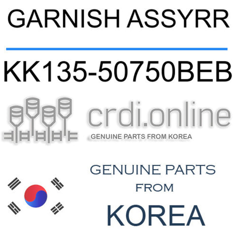GARNISH ASSYRR [ORIGINAL] KK135-50750BEB KK13550750BEB KK135 50750BEB