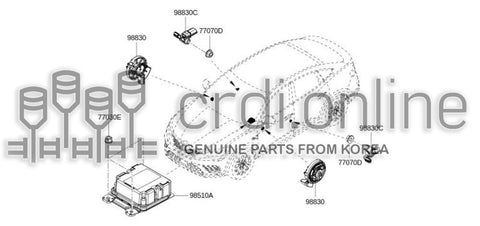 CONT ASSY-SAFETY SYSTEMS 98510-0872R 985100872R 98510 0872R