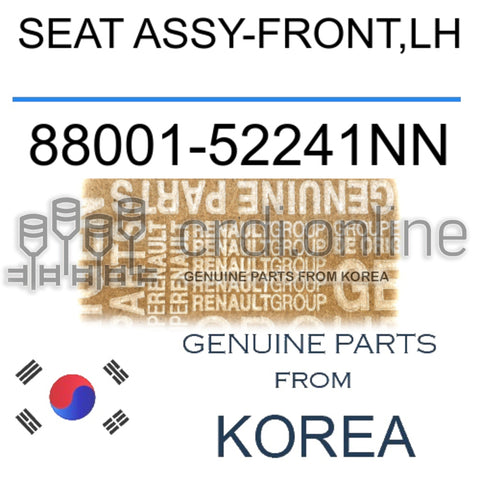SEAT ASSY-FRONT,LH [ORIGINAL] 88001-52241NN 8800152241NN 88001 52241NN