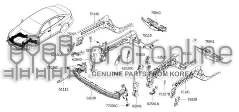 BOX ASSY-FRONT RH 75186-5561R 751865561R 75186 5561R