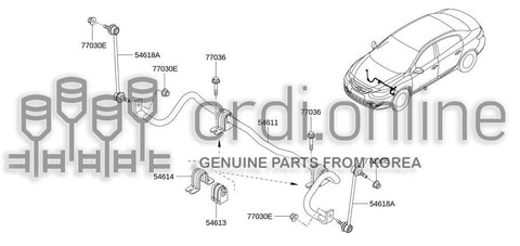 BUSH-STABILIZER 54612-7371R 546127371R 54612 7371R