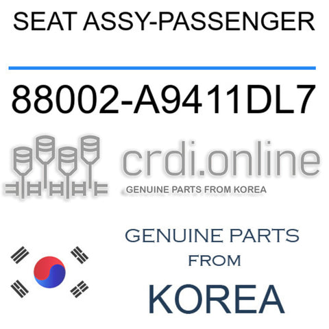 SEAT ASSY-PASSENGER [ORIGINAL] 88002-A9411DL7 88002A9411DL7 88002 A9411DL7