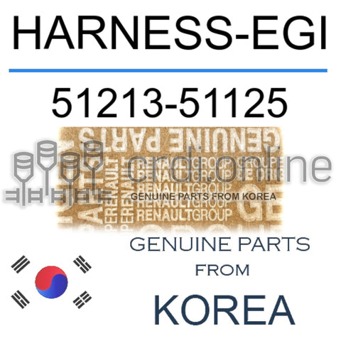 HARNESS-EGI [ORIGINAL] 51213-51125 5121351125 51213 51125