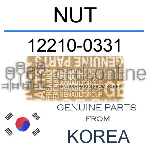 NUT [ORIGINAL] 12210-0331 122100331 12210 0331