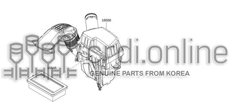 ELEMENT ASSY 16546-5FN1A 165465FN1A 16546 5FN1A