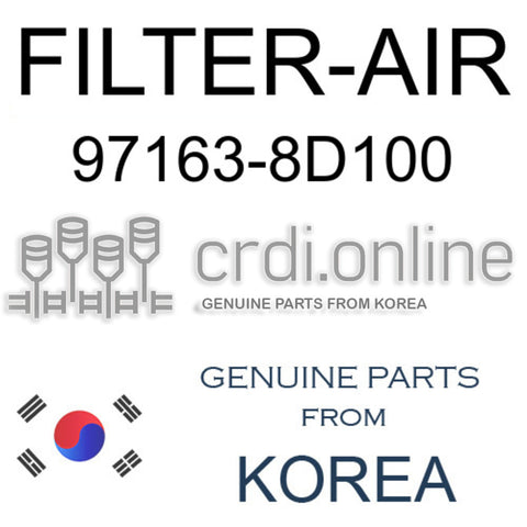 FILTER-AIR [ORIGINAL] 97163-8D100 971638D100 97163 8D100