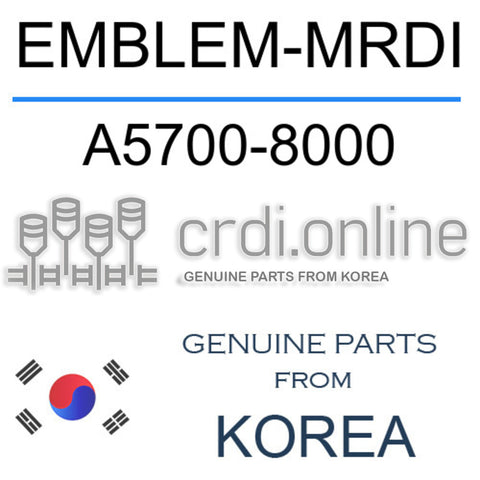 EMBLEM-MRDI A5700-8000 A57008000 A5700 8000