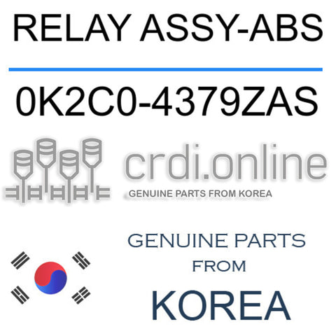 RELAY ASSY-ABS 0K2C0-4379ZAS 0K2C04379ZAS 0K2C0 4379ZAS